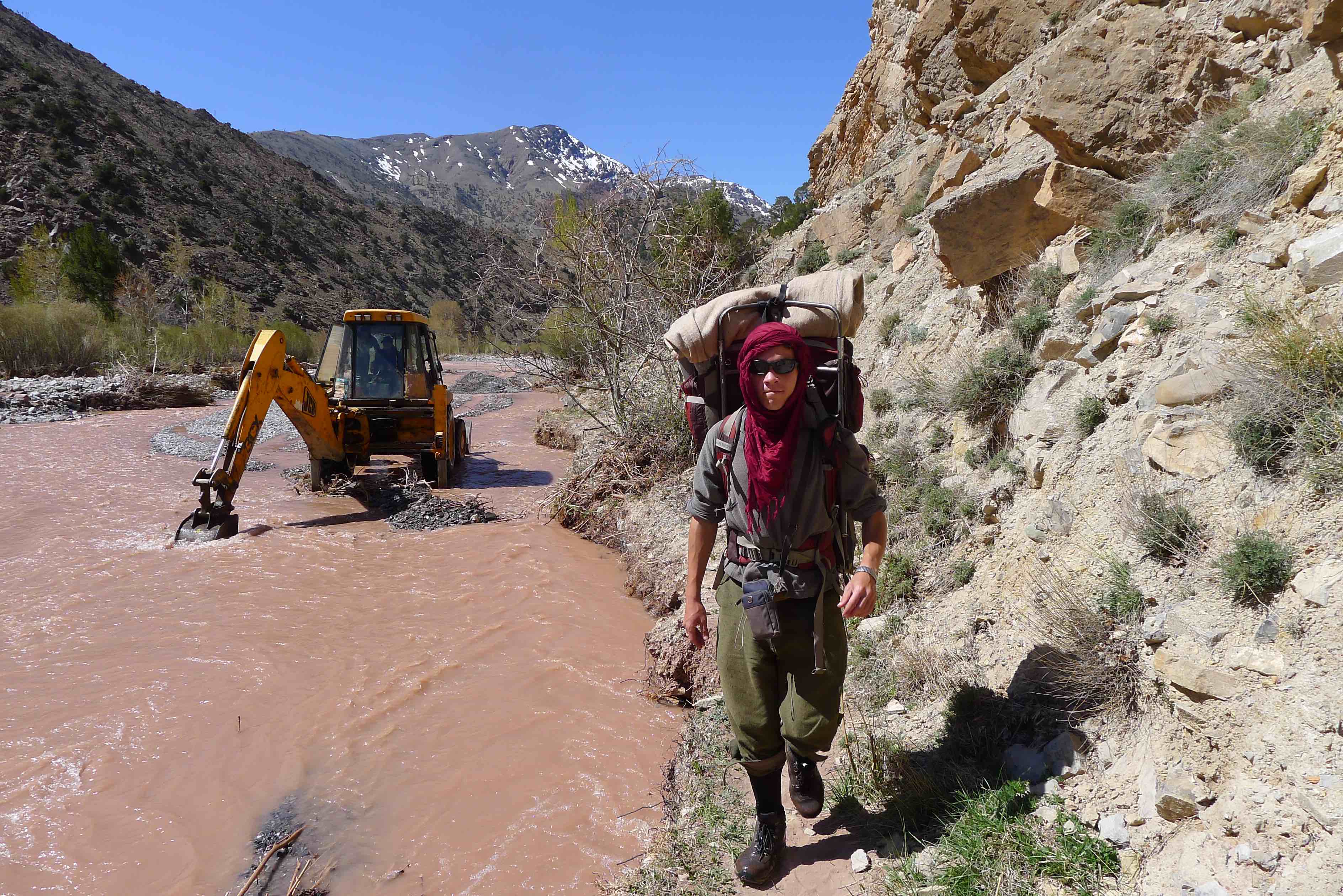 Road building Moroccan style