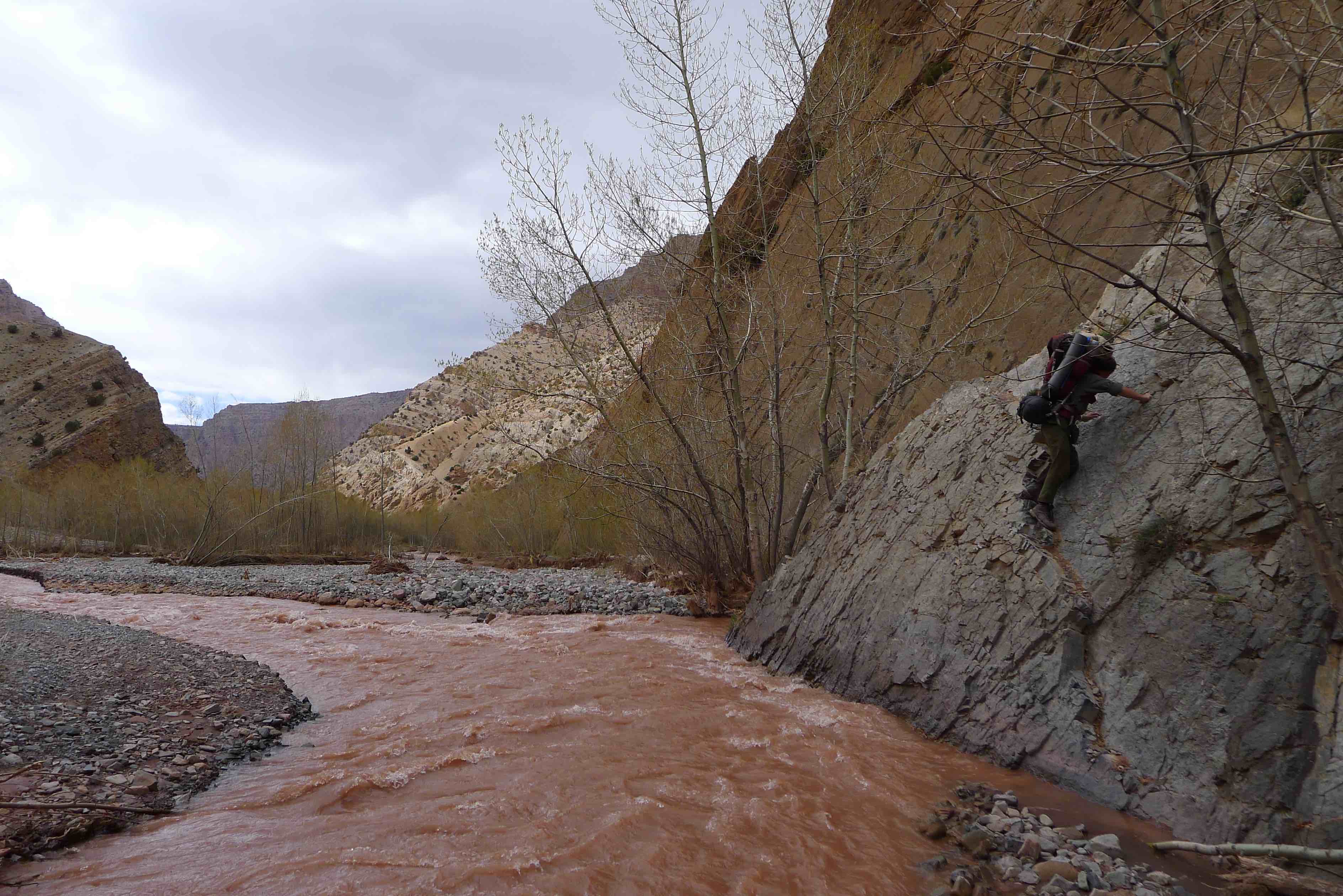 The narrower parts of the canyon are quite challenging when the river is high